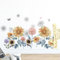 astylishome Wandtattoo Flur Blumen Wandaufkleber Niedliche Wanddekoration Aufkleber Wandsticker für Schlafzimmer Klassenzimmer Wohnzimmer Wandkunst 0214