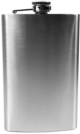 NUZAMAS 10 Oz Whiskey Flask Portable Mini 304 Stainless Steel Hip Flask Pocket Container Small Hip Flask Liquor Hip Bottle Wine Buckets for Hiking Hunting Camping