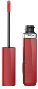 L'Oréal Paris Pintalabios Líquido, Color Intenso de Larga Duración, No Transfiere, Acabado Brillante con Efecto Vinilo, Infaillible Laque Resistance, Tono 215 Drunk In Rose