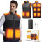 Ivesion Heated Gilet, Heated Vest With 20000mAh Power Bank, 11 Heat Zones, Lightweight Heated Jacket With3 Heat Settings, Heated Body Warmer for Hiking Skiing Cycling Fishing(XL)