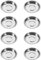 FDCGAS Cuencos De Salsas,8 Piezas Cuencos de aperitivo,Platos De Salsa De Acero Inoxidable, Cuencos Para Sushi, Cuencos De Aperitivo,Cuenco Redondo Pequeño Para Salsas,Snacks,Sushi,Especias,7.9x1,5cm