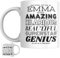 Designs of note! Emma Personalised Ceramic Mug | Personalised Coffee Mug, Most People Just Call Me Emma Novelty Gift for a Wife, Girlfriend, Friend or Colleague Named Emma