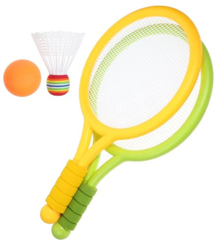 BCOATH Children's Tennis Racket Set Fun Plastic Rackets with Ball Random Handle Style Outdoor Sports for Kids