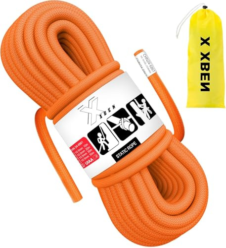 X XBEN 27.3KN Corde statique 10mm - pour sauvetage en hauteur, cordage de bateau, cordage d'ancre et levage - Longueurs : 10 m, 20 m, 30 m - Haute capacité de charge et résistance à l'abrasion