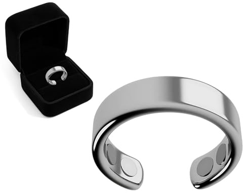 Nevolta Magnetring Vital, Nevolta Schnarch, Magnetfeldtherapie Ring, Angstgefühle Verbessert Dieschlafqualität, Inklusive Schwarzer Ringbox