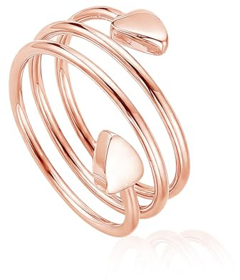 Zecimi Magnetring Silber, Damen Herz/Blume Vital Ring mit Magnetkraft | Anti Stress Ring für Damen Mädchen, Offen Verstellbar Magnet Ring zur Gewichtsabnahme, Mode Fidget Ring zur Förderung Schlaf