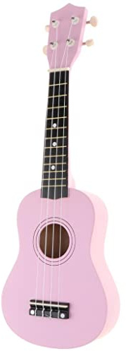 Qectial Kit di Ukulele Professionale Linden da 21 Pollici per Studenti E Principianti, Rosa-1