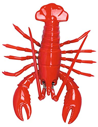 Moses Wackelmagnet Hummer | Deko Magnet für die Küche, Metall, Rot, 12.5 x 9 x 3.5 cm