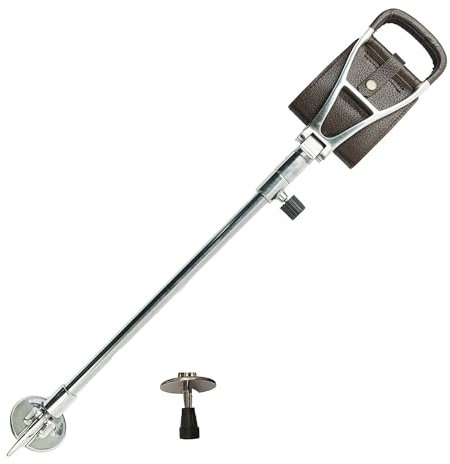 Walking Seat stick with padded brown leather seat