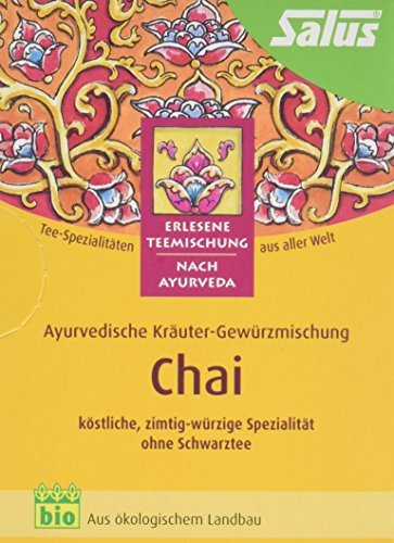 Salus Chai Ayurvedischer Kräuter-Gewürztee, 3er Pack (3 x 30 g) - Bio