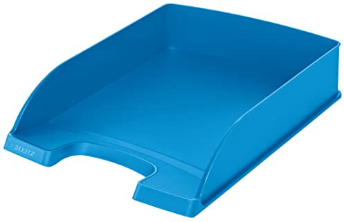 Leitz Briefkorb Standard A4, Briefablage in Premium-Qualität, Stapelbares Ablagefach als Schreibtisch-Organizer, Kombinierbar mit Plus-Serie, Hellblau, 52270030