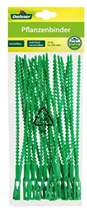 Dehner Pflanzenbinder für Blumen und Gartenpflanzen, 25 Stück, je 22.5 cm