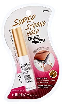 Kiss I Envy Wimpernkleber, extrastarker Halt, transparent, 5 g
