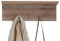 trendteam smart living - Malea - Garderobenpaneel - Eiche San Remo - Wandboard für die Garderobe - 5 Kleiderhaken, 1 Kleiderstange - (BxHxT) 88 x 29 x 27 cm - mit Hutablage
