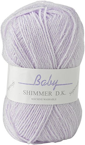 James Brett Baby Shimmer DK Knitting Yarn Soft Double Knit Wool 1 x 100g Ball (Lilac - BS3)