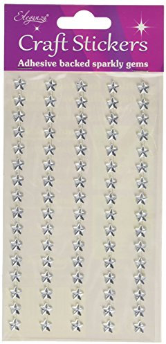 Eleganza Oaktree Crafts Sterne Aufkleber, Silber