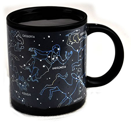 UPG The Unemployed Philosophers Guild Heat Changing Constellation Mug - Add Coffee or Tea and 11 Constellations Appear - Comes in a Fun Gift Box, 12oz