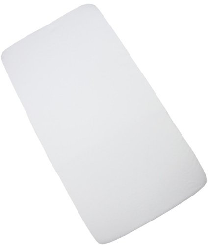 BabyPrem Reisebett Einzel Baumwolle Spannbettlaken 95 x 65 cm 1 WEIS