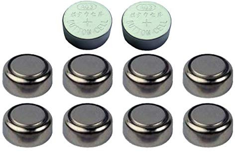 Set of 10 Alkaline Button Cell Batteries - AG3 LR41 247 247B 280-18 280-13 WS4 S13