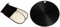 Le Creuset Textiles Double Oven Glove - Black with Matching Silicone Cool Tool