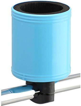 Kroozie 2.0 Fahrrad-Flaschenhalter - Stabiler Edelstahl Fahrrad-Getränkehalter für Lenker, horizontale Stangen & Tassen bis 850 ml - Kinderwagen, Cruiser, Roller & E-Bike-Zubehör, Babyblau