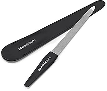 Manicare Lima per unghie in zaffiro, lunga a doppia faccia con grana grossa e fine per modellare e acconciare unghie naturali e artificiali, ideale per unghie dure, lunga durata, perfetta per manicure a casa