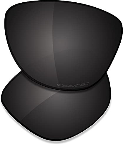 Saucer Premium Ersatzgläser für Oakley Frogskins OO9013 Sonnenbrillen High Defense - Carbon Black Polarisiert