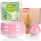 Goodwei Matcha Kit Thé Matcha BIO Japonais avec Fouet Bambou, Bol de Cérémonie en Céramique et support à fouet | Coffret cadeau (Sakura)