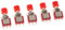 perfk MINI Schalter Druckschalter Druck Button für Modelleisenbahn, Auto Armaturenbrett, Rot
