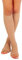 RIEMTEX Medizinisch abgestufte Kompressionsstrümpfe Klasse 2 CCL2 offene Spitze Waden Strümpfe Thrombosestrümpfe Damen u Herren Schwarz o. Beige (Grösse 6, Beige)