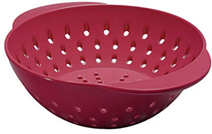 Tovolo 16005-400 Mini Melamine Colander Small Strainer for Berries & Fruit/BPA-Free, Food, Dishwasher-Safe, Cayenne Red