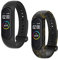 WD&CD Cinturini Compatibile per Mi Band 3/ Mi Band 4, Cinturini in Silicone, Sportivo Colorato Regolabile Bracciali Compatibile per Xiaomi Band 3/4-2 Pezzi (Nero, Oro)