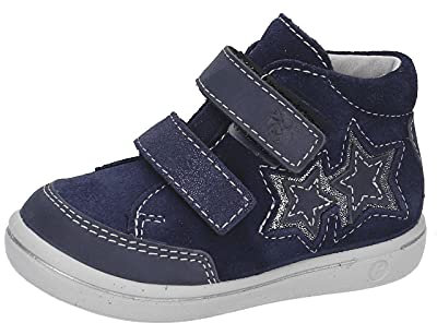 RICOSTA Mädchen Boots SINI von Pepino, Weite: Mittel (WMS),Sympatex,Klettstiefel,Kinderschuhe,Booties,Kids,Nautic (174),23 EU / 6 Child UK