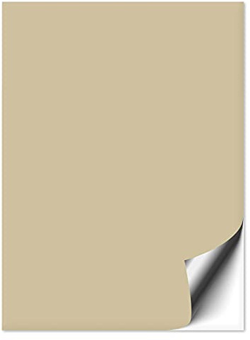 10 Stück Fliesenaufkleber beige 15x20 cm matt | Fliesenfolie in 15x20cm für Küche & Bad, mit Aufkleber Fliesen einfach überkleben, selbstklebende Folie