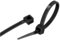 GARDENIX Pflanzenbinder, Kabelbinder 100 Stück (3.6 mm x 100mm, Schwarz), Wiederverwendbar, Verstellbarer