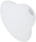 Operitacx Glass Lamp Shade, Decorative E27 Replacement Lampshade, Chandelier Light Cover for Ceiling Bedside Floor Table Hallway Wall Floor Ceiling Bedroom (White)