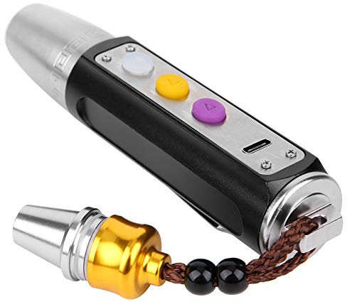 Natudeco Linternas tácticas, Joyas Gemas Luces de identificación USB Recargable Escape Iluminación Antorcha Luz de emergencia para negocios Investigación académica Investigación antigua