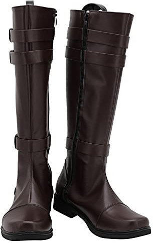 helymore OBI-Wan Kenobi Schuhe Jedi Cosplay Erwachsene Schuhe Halloween Karneval Kostüm Cos Zubehör, Braun, 5X-Large