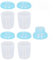 4 Vasos Reutilizables para Almacenamiento de Leche de 180 Ml, Vasos de Almacenamiento de Leche Materna a Prueba de Fugas, Recipiente Portátil para Leche Materna con Tapa para