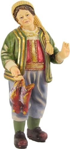 FADEDA Abweisender Wirt/Höhe:8 cm/handbemalt/detailgetreue Krippen Figuren - Weihnachten Tisch Dekoration Krippe Zubehör