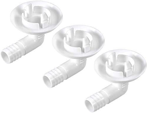 XYWHPGV Conector de manguera de drenaje de aire acondicionado Codo para unidades mini-split y unidad de aire acondicionado de ventana 30 mm 3 piezas(14ce5 5bef0 1d447 04601 2c0a5 c5c8a