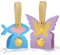 BETESSIN 2Pcs Stanzschablone Box Schachtel Taufe Geschenbox Stanzform Fisch Schmetterling Candy Box Klein Süßigkeitenbox Stanzen Metall Prägeschablonen Babyparty Kommunion Gastgeschenk