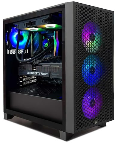 INFOMAX | PC Gamer iCUE, Ordinateur de Bureau, PC Gaming - Intel Core i5 • NVIDIA GeForce RTX 4060 • RAM 16 Go RGB • SSD 1 to • WiFi • Boîtier Corsair Airflow • Watercooling • FREEOS