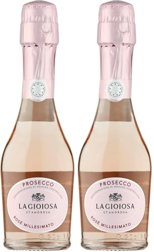 La Gioiosa Prosecco Rose 20cl (Pack of 2)