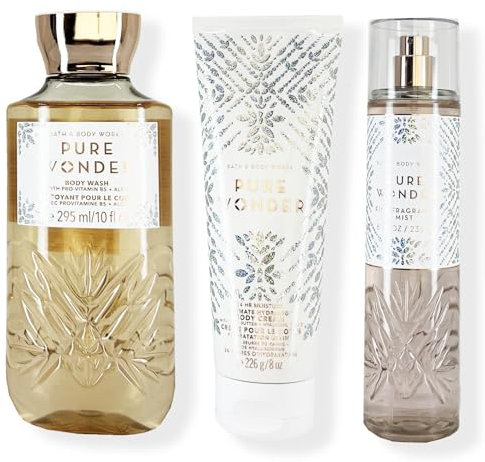 Set von PURE WONDER 3 Stk - Duschgel + Körpercreme + Körperspray: Orignal BBW