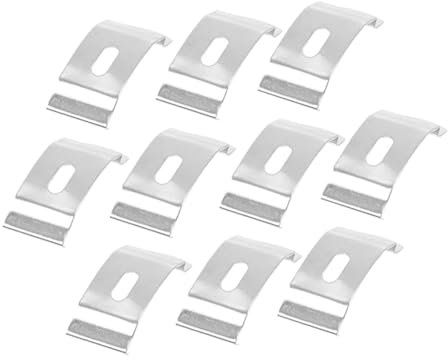 GRIRIW 10 Stück Metall Lamellenhalterung Für Vertikale Jalousien Oberschiene Gardinenstangen Montagehalterung Sicherer Halt Vielseitig Wohnzimmer Büro Schlafzimmer