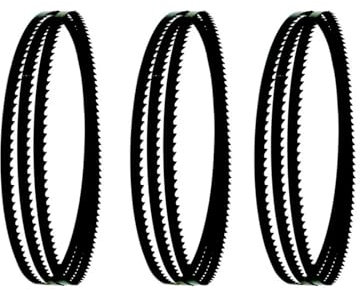 3 Stück 2360 mm / (6 mm 12 mm 15 mm) / 0,5 mm / (4 T 6 T) Bandsägeblatt for Bandsäge BASA 3(2360x12x0.5mm 6T)