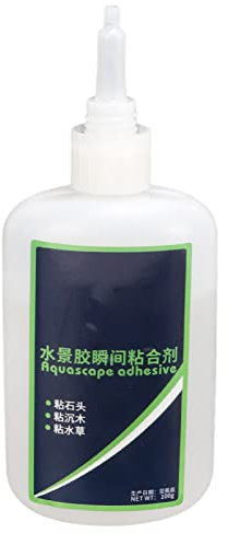 Colla Istantanea Ad Asciugatura Rapida, Forte Adesione, Colla Multifunzionale per Acquari per Pietra, Plastica, Erba Acquatica con Specifiche Sicure Ed Ecologiche