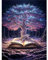 HEIBAGO Livre Arbre De Vie Peinture par Numéros pour Adulte, Paysage Kit de Peinture à l'huile sur Toile Bricolage, Peinture à l'huile avec Pinceaux pour la Décoration d'intérieur,30X40cm