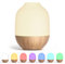 SALUBRITO Essential Oil Diffuser,100ml Ultrasonic Aromatherapy Diffuser for Home, Office, Cool Mist, Scented Oil Diffuser with Warm & 7 Color Light, Great for Yoga, Sleep, One Button Simple Control